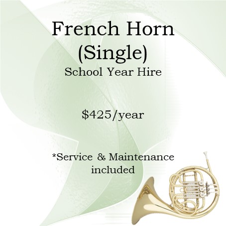 Single French Horn - School Year Hire